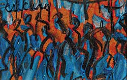 #67 ~ Cucaro - Untitled - Smaller Crowd in Blue