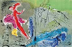 #454 ~ Chagall - Vision de Paris - Couples