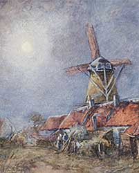 #656 ~ Chavignaud - Brittany Farm with Windmill