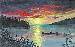 #10 ~ Crow - Untitled - Canoeing at Sunset