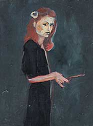 #1157 ~ Jamha - Untitled - Lady in Black