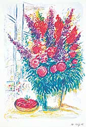 #304 ~ Chagall - Bouquet and Bowl of Cherries  #42/500