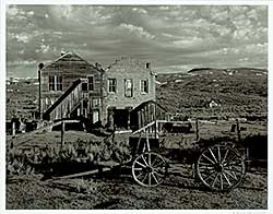 #1364 ~ Tice - Wagon and Buildings, Bodie, ca. 1965