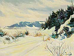 #1047 ~ Chiasson - Untitled - Winter Road Quebec