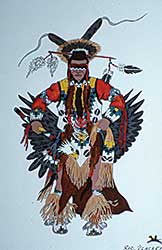 #47 ~ Blackrider - Men's Northern Traditional Dancer [Eagle Rattle]