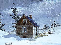 #86 ~ Keirstead - Untitled - House in Winter