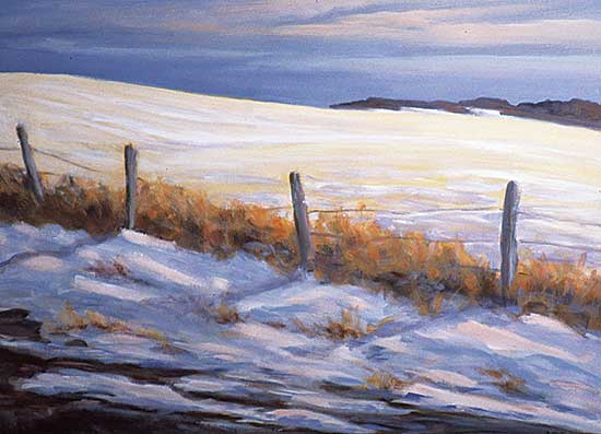 #207 ~ Turner - Snow Covered Field, Evening