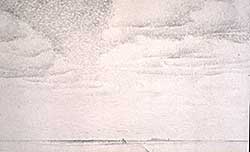 #58 ~ FitzGerald - Untitled - Prairie Landscape with Clouds