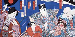 #93 ~ Kunichika - Untitled - Kabuki Scene with Female Archer