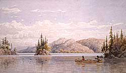 #213 ~ Verner - Indians in a Canoe, 1880