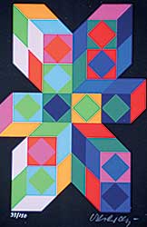 #323 ~ Vasarely - Untitled  #33/150
