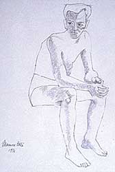 #14 ~ Bates - Untitled - Seated Figure