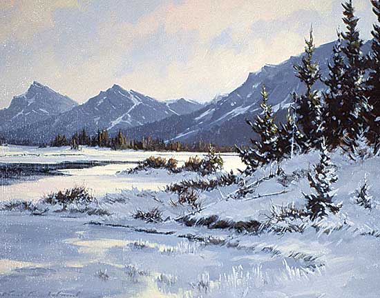 #341 ~ Wood - October Snow, Dave Henry Lake, Valemont, B.C.