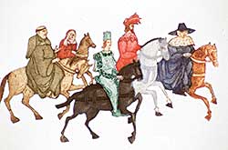 #73 ~ Gilling - Ten Etchings Based on the Canterbury Tales  #98/100