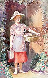 #225 ~ Elliott - Untitled - Portrait of a Lady in a Garden