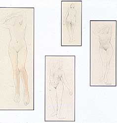 #353 ~ Pashak - Untitled - Four Drawings of a Model