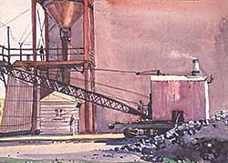 #358 ~ Petley-Jones - Untitled - Crane and Building, Edmonton