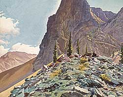 #362 ~ Phillips - Untitled - Mountain Landscape