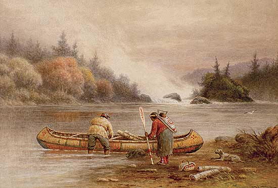 #389 ~ Verner - Untitled - Loading the Canoe