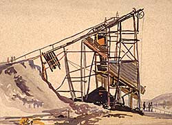 #327 ~ Petley-Jones - An Old Coal Mine, Near the River, 15 Miles S.W. of Edmonton