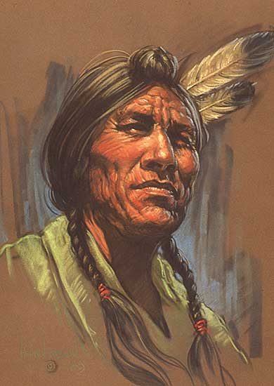 #27 ~ Brown - Untitled - Indian Brave