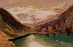 #432 ~ Gore - Untitled - Lake Louise with Canoe