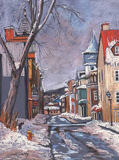 #322 ~ Zegray - First Snow, Rue St. Ursule, Que.