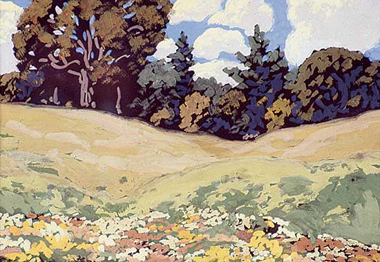 #109 ~ Johnston - Untitled - Spring Landscape