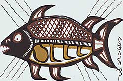 #225 ~ Morrisseau - Untitled - Fish Spirit
