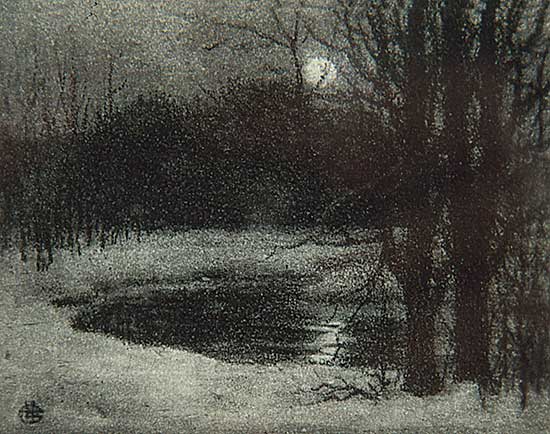 #215 ~ Laur - Untitled - Winter Moonlit Evening