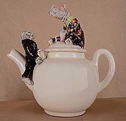 #435 ~ Grant - Untitled - Gorilla and Rhino Tea Pot