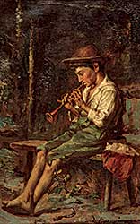 #453 ~ Buongiorno - Untitled - Boy Playing Flute