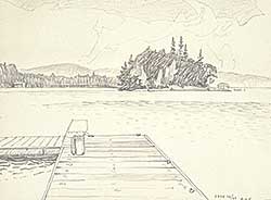 #28 ~ Casson - Untitled - Canoe Lake Dock, July 16/69