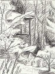#91 ~ Lyman - Untitled - Study for a Forest Scene