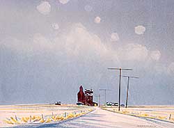 #481 ~ Hurley - Untitled - Grain Elevators in Winter