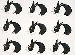 #160 ~ Thauberger - Flocked Bunnies  #19/40