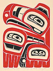 #339 ~ Diesing - Haida Sitting Eagle Crest Design  #114/200