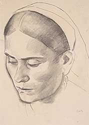 #351 ~ Goldberg - Untitled - Study of a Woman's Face