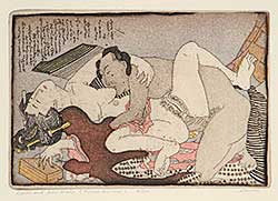 #442 ~ Sawai - Doll and Her Mate [After Hokusai]  #8/100