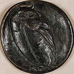 #352 ~ De Pedery-Hunt - Untitled - Owl Medallion