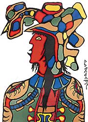 #426 ~ Morrisseau - Ojibway Headdress  #72/78