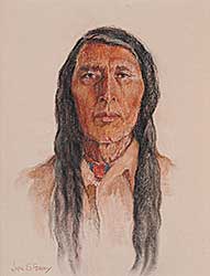 #443 ~ Perry - Untitled - Portrait of Chief Poundmaker