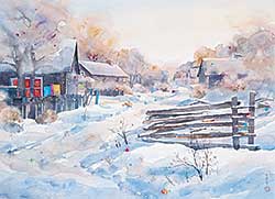 #431 ~ Fong - Untitled - Winter Village