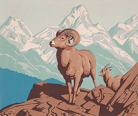 #417 ~ Casson - Untitled - Bighorn Sheep