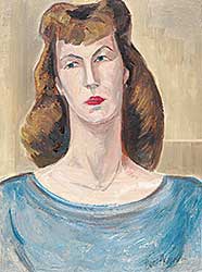 #95 ~ Pragnell - Untitled - Portrait of Woman in Grey