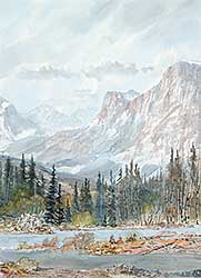 #445 ~ Fleming - Untitled - Mountains near Banff #2