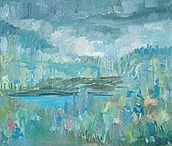 #83 ~ Mitchell - Untitled - Blue Landscape