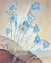 #419 ~ Brown - Untitled - Harebells