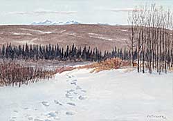 #589 ~ Turner - Untitled - Path Through the Snow