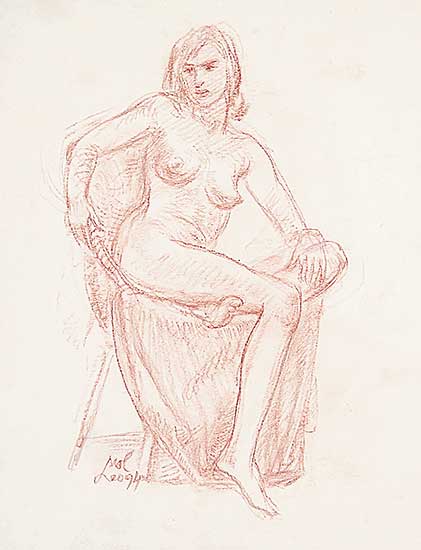 #91 ~ Mol - Untitled - Seated Nude